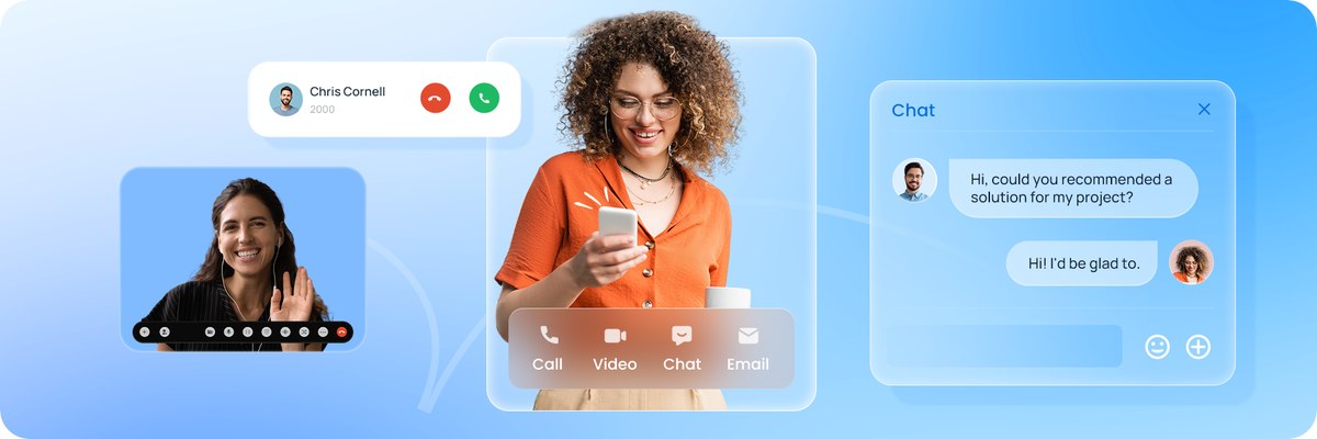 The Linkus UC experience: calls, video, chat and contacts in one app